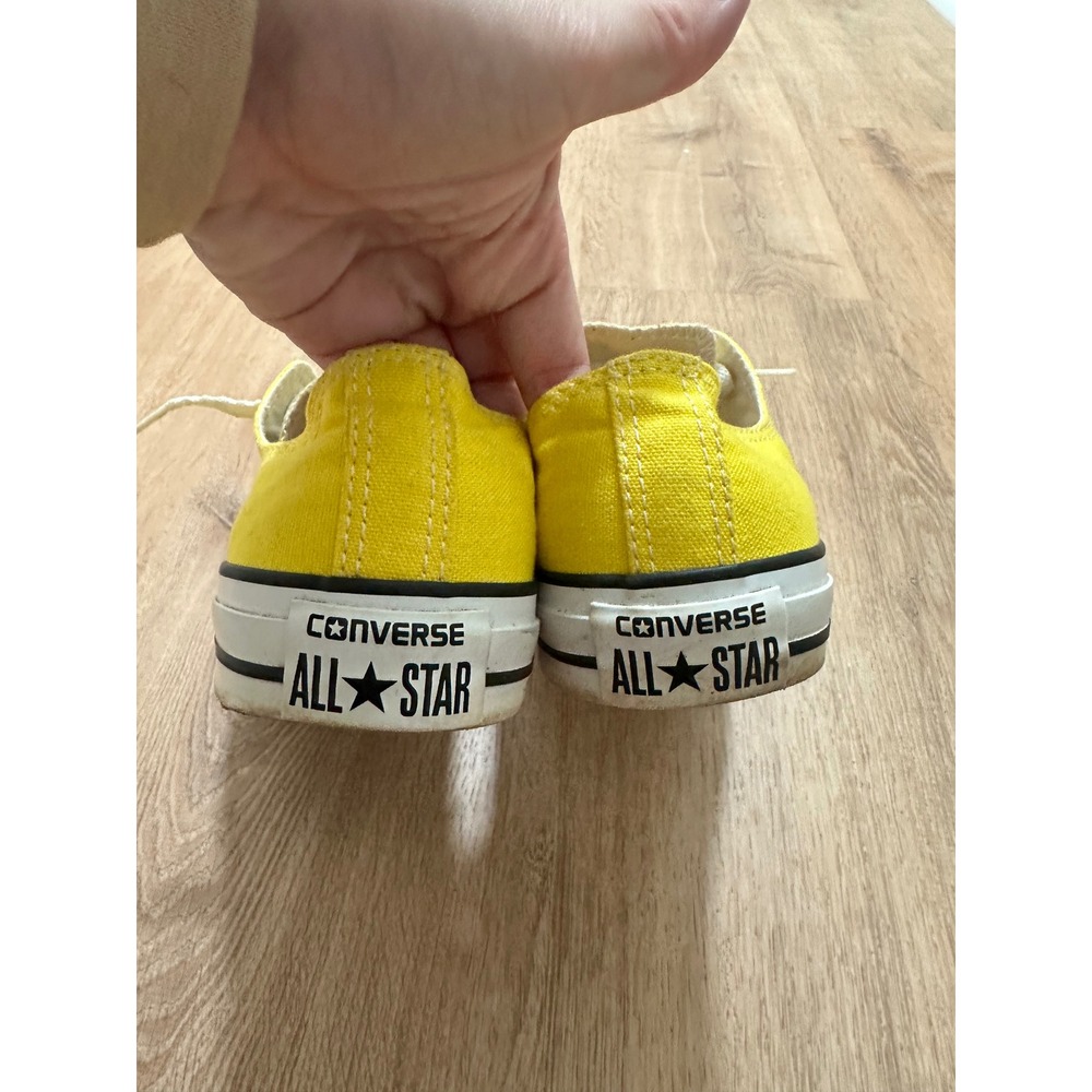 Converse Chuck Taylor | Women's All Star Low Top Yellow Sneakers, Size 10 - Picture 5 of 11